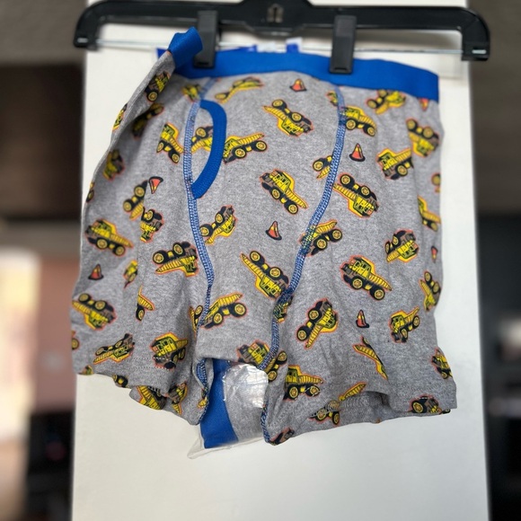 Wonder Nation Orange and Blue Underwear Set Fun Cartoon Prints - Picture 2 of 3